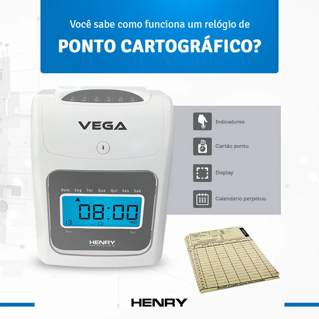 Banner Henry Vega - Você sabe como funciona um relógio de ponto cartográfico?
